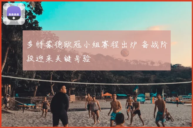 多特蒙德欧冠小组赛程出炉 备战阶段迎来关键考验